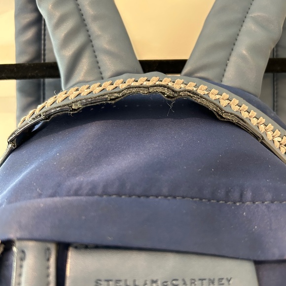 Stella McCartney Blue 'falabella Go' Satin Backpack - Picture 13 of 13